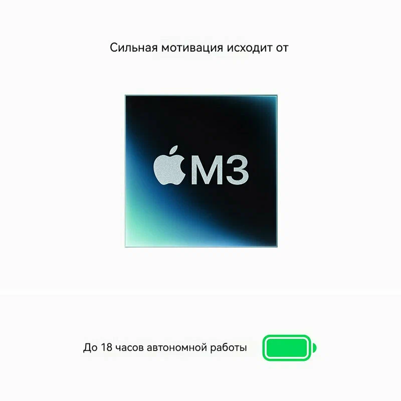 картинка Apple MacBook Air 13.6-inch (2024 M3) 512GB (24GB RAM) MC8Q4 Midnight от магазина Одежда+